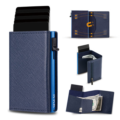S Magnetic Saffiano Blu