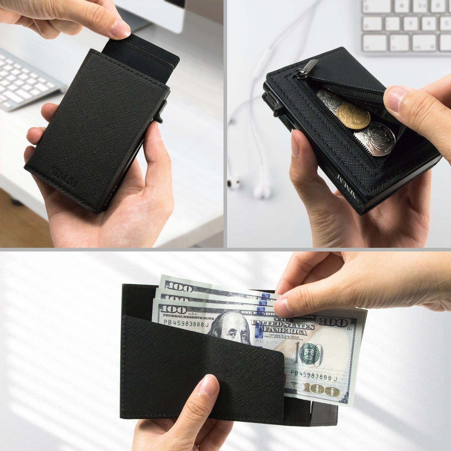 S Magnetic Saffiano Nero