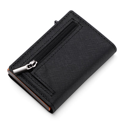 S Magnetic Saffiano Nero/Arancione