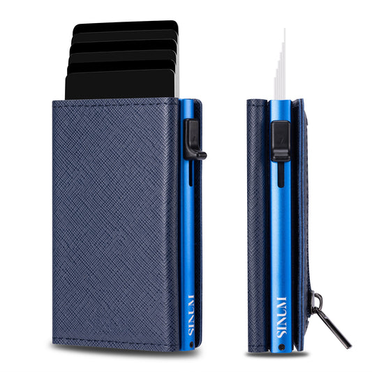 S Magnetic Saffiano Blu