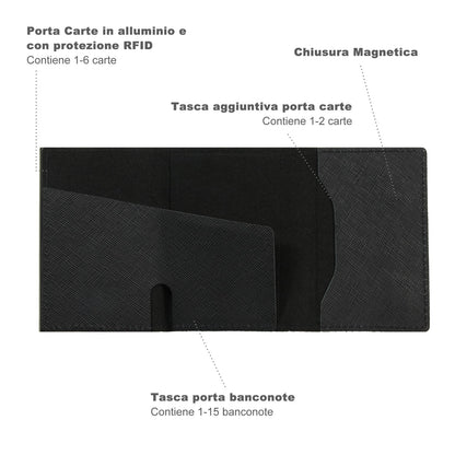 S Magnetic Saffiano Nero