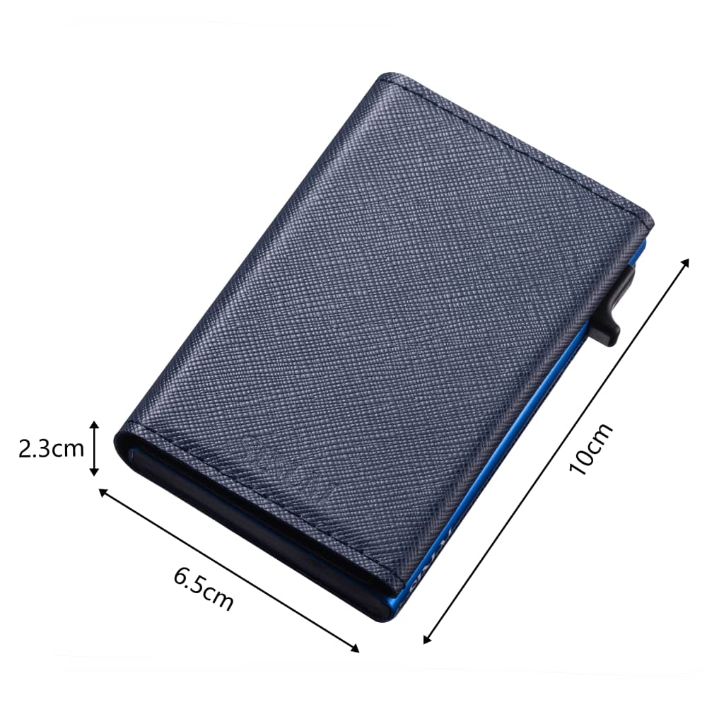 S Magnetic Saffiano Blu