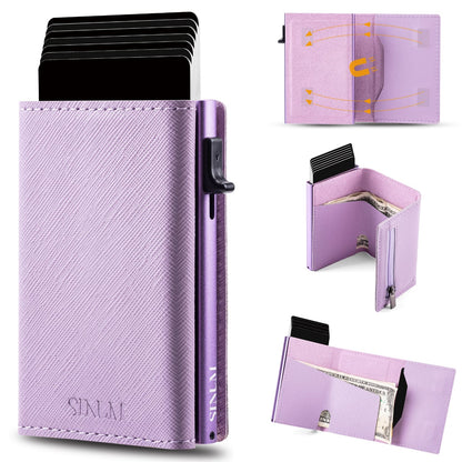 S Magnetic Saffiano Viola